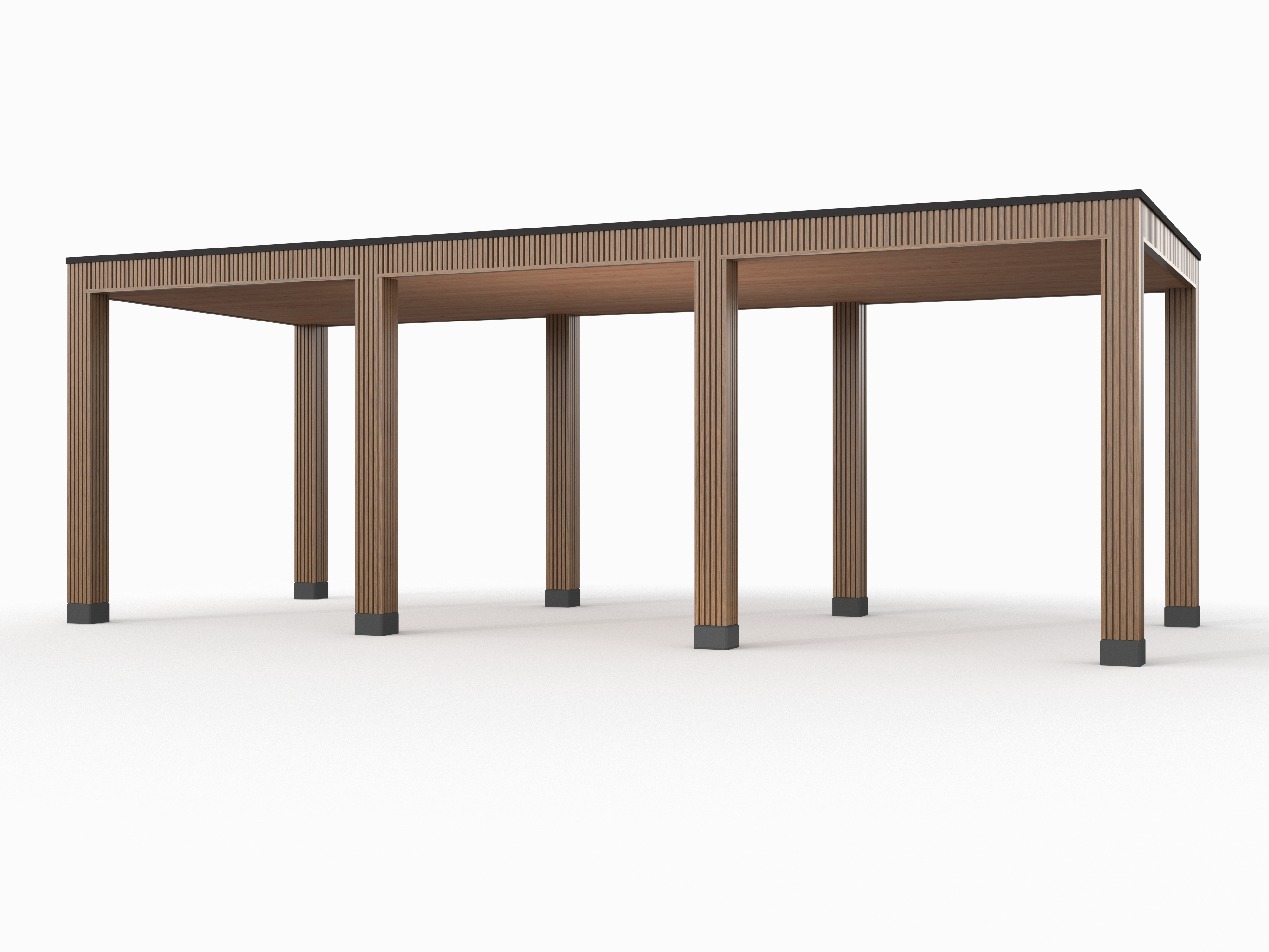 Douglas overkapping, 750 x 300, Westwood Rhombus Teak - Afbeelding 1